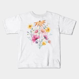 Romantic Flowers Kids T-Shirt